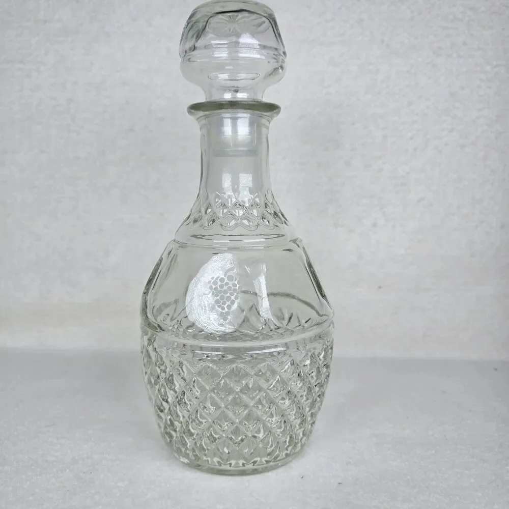 Vintage Princess House Decanter And Stopper PHC4 Diamond Cut